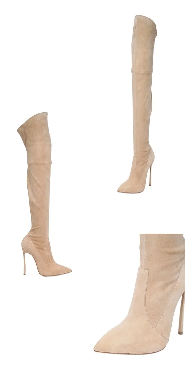 US $79.11 8% OFF|Newest Blade Over knee Stretch Boots High Silver Stiletto Heel Boots For Women Pointed Toe Stretch Slim Thigh High Boots Size 10 in US $79.11 8% OFF|Newest Blade Over knee Stretch Boots High Silver Stiletto Heel Boots For Women Pointed Toe Stretch Slim Thigh High Boots Size 10 in