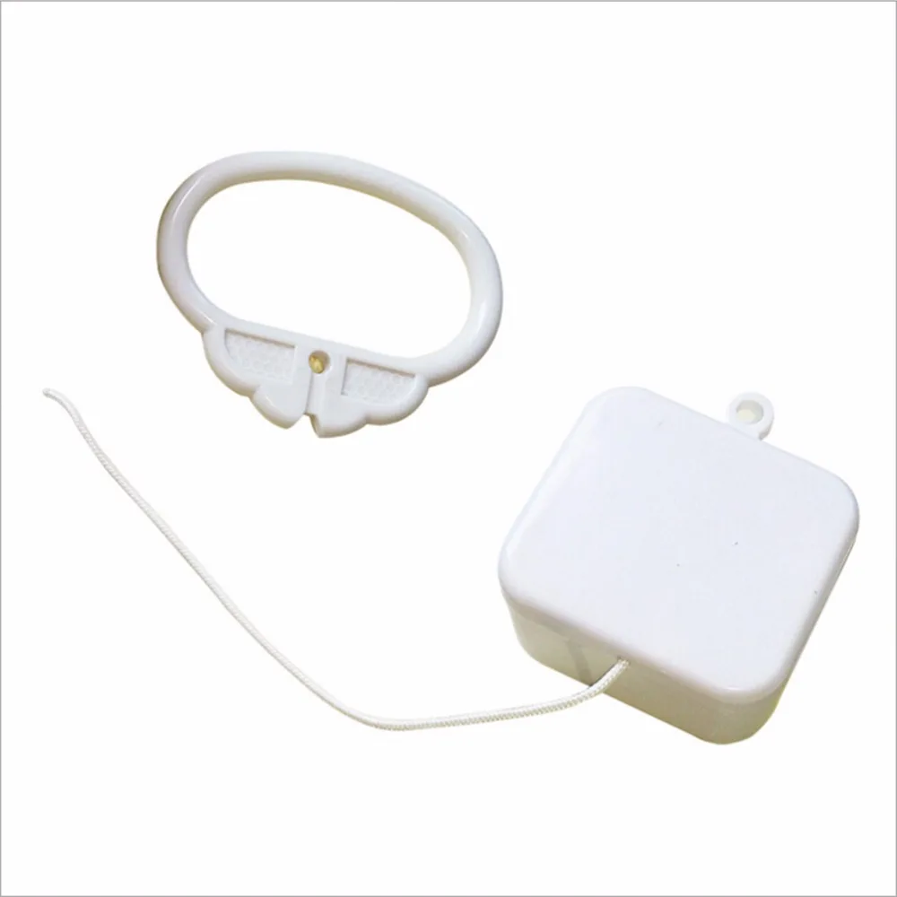 Cute Gift For Baby Pull String Cord Music Box White Baby Bed Bell Kids