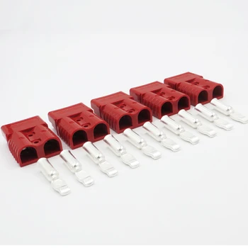 

5sets x 600V 120A Black gray red SH120 Plug Connector Double Pole with copper Contacts for Solar Panels Caravans Battery