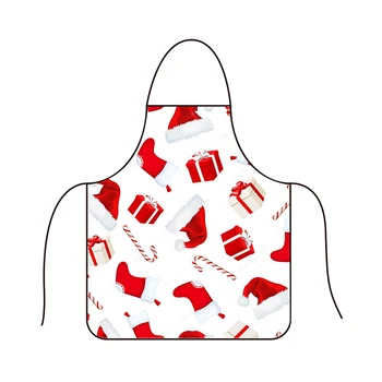 

Free Shipping KEFEI 2018 New Merry Christmas Apron Accept Custom Logo Kitchen Apron 3pcs