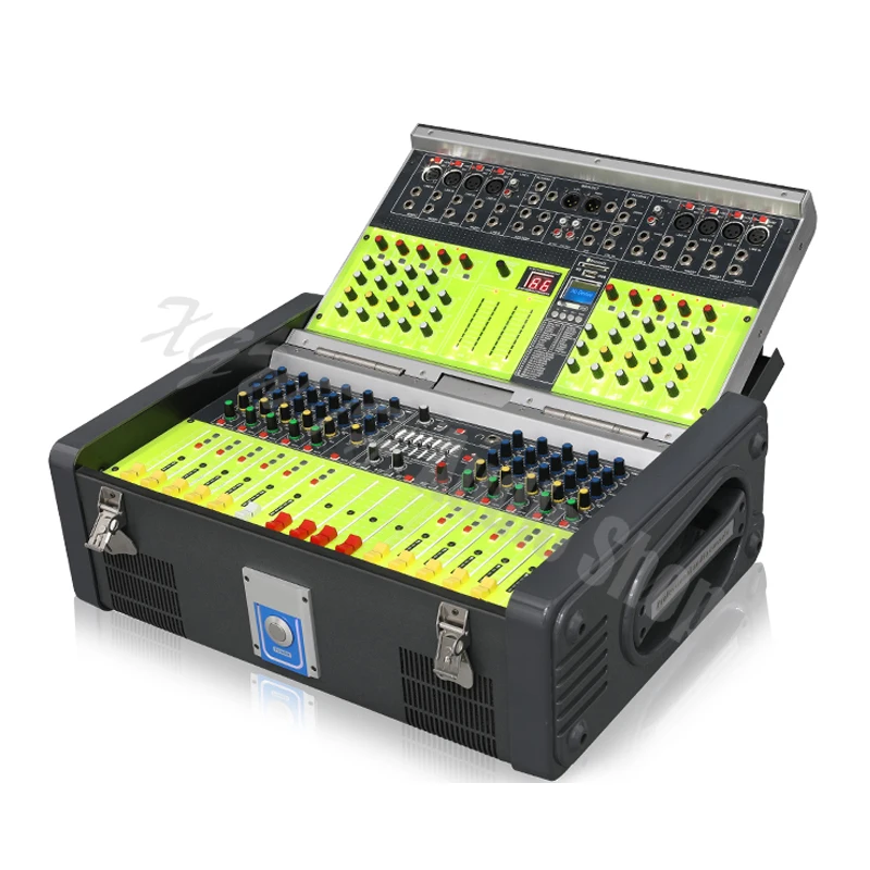 1500W+1500W Amplifier Digital Mixer 12 Channel