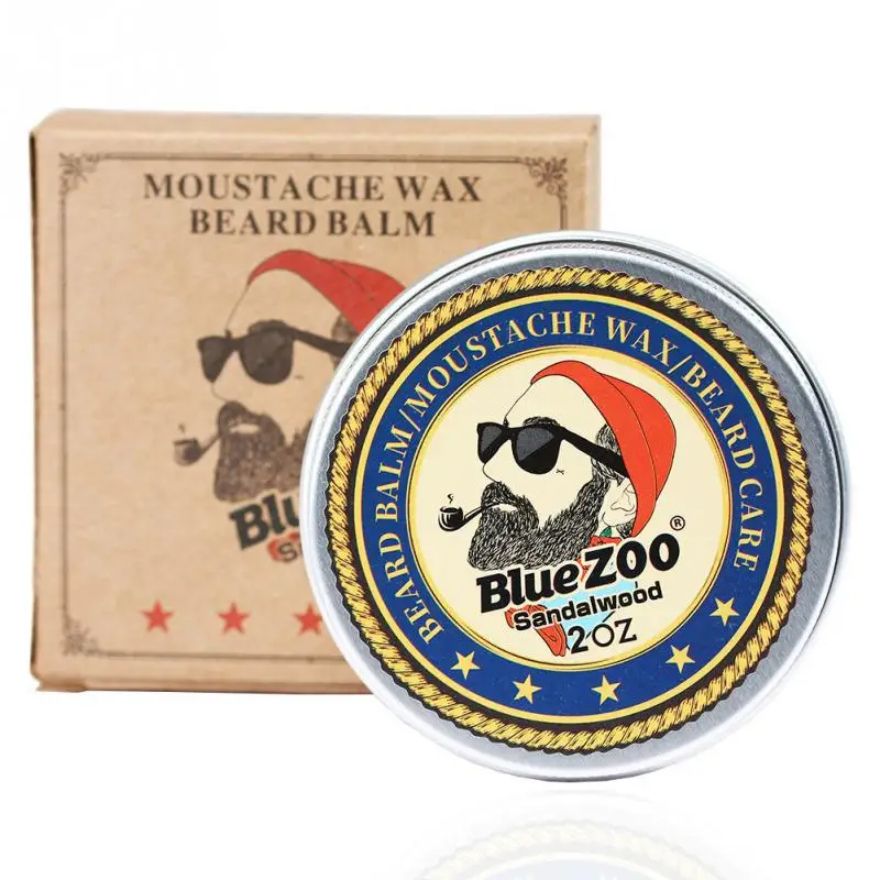 Men Beard Oil Balm Softener Moustache Wax for styling Beeswax Moisturizing Smoothing Gentlemen Care | Красота и здоровье