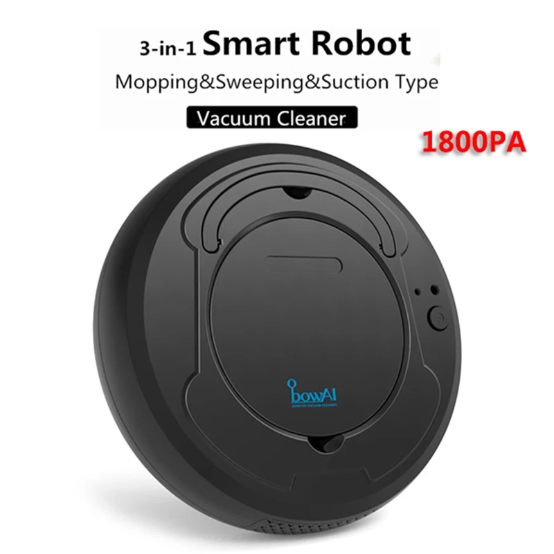 

1800Pa Power Smart Vacuum Cleaner Sweeping Robot USB Charging 3 Modes Sweeper Low Noise Cleaning Appliances Home Dust Collector