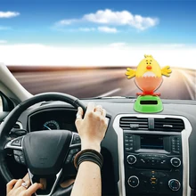 Автомобильный орнамент на солнечных батареях Танцующая качающаяся голова мультфильм Единорог кукла автомобильный декор для автомобильной приборной панели Симпатичные авто аксессуары