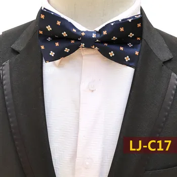 

Designer'S Fashion Woven Bowties Jacquard Woven Floral Bow Ties for Suits