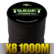 Ascon рыба 8 нитей плетеная рыболовная леска 1000 м супер прочная 8 плетеная проволока для ловли карпа многонитевая леска 6-300LB зеленая