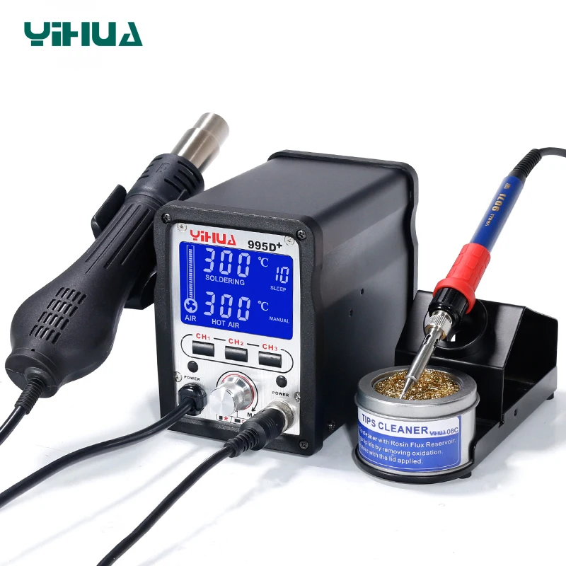 

Full Connector Hot Air Gun YIHUA 995D+ Soldering Station