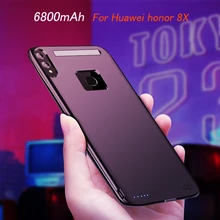 6800mAh аккумулятор зарядное устройство чехол для huawei honor 8X чехол внешний резервный зарядный чехол для honor 8X чехол для аккумулятора