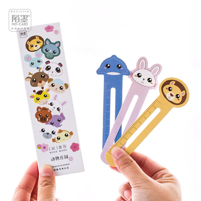 30 PCS Lovely Cartoon Animal Farm Bookmark Paper Promotional Gift Stationery Bookmark School Supplies