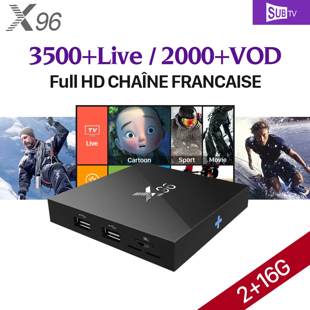 4K X96 Android 6.0 Smart TV Box IPTV 1 Year Abonnement SUBTV IUDTV IPTV Subscription QHDTV PK X92 Arabic Europe IPTV Top Box