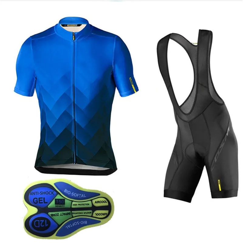 

Cycling Jersey 2019 New Mavic Men Short Sleeve Breathable Maillot Ropa Ciclismo MTB Sportwear Bike Clothing bib shorts gelpad #8