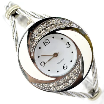 

New Luxury Brand Rhinestone Quartz Wrist Watch Women Fashion Vintage Lady Watch