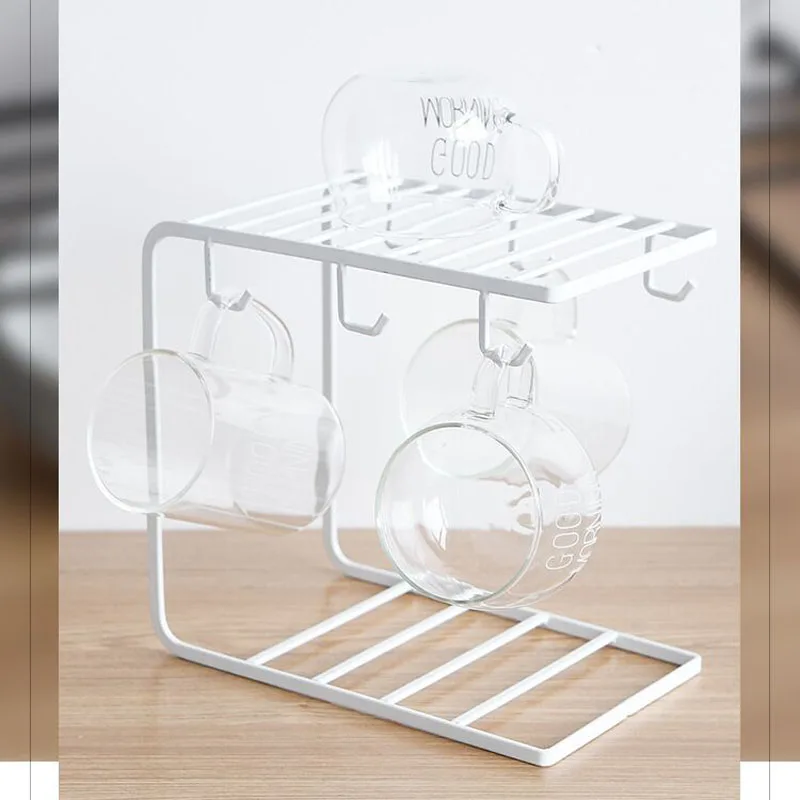Железный кухонный органайзер для ванной комнаты полка для хранения стеллаж для кофейных чашек шкаф подвесной крючок полки для полотенец грудь сушилка для чашек держатель