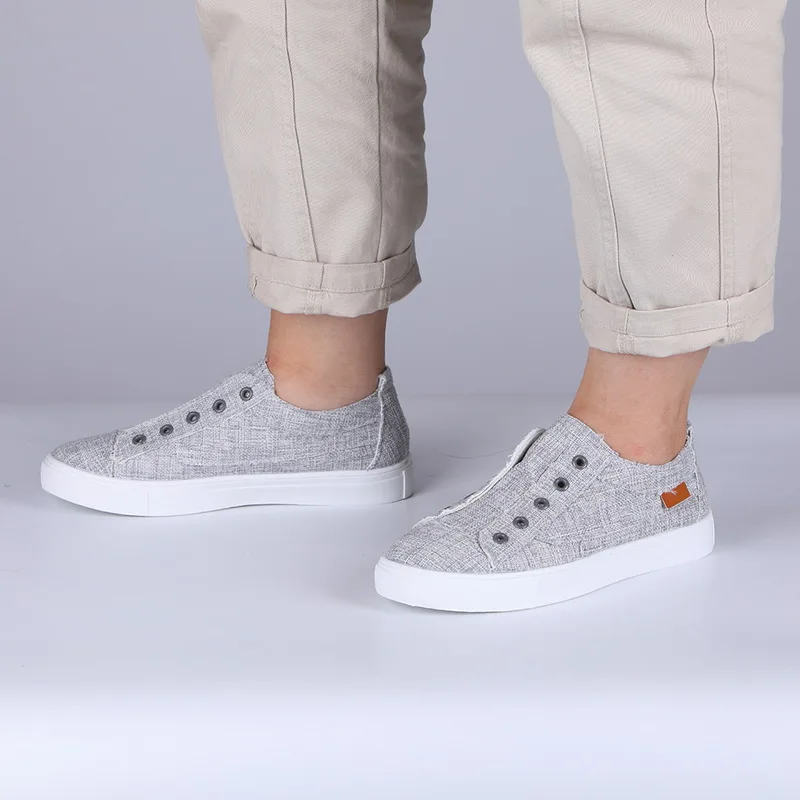 

Women's Canvas Flat Shoes Fashion Slip-on Shoes 2019 Summer Outdoor Casual Shoes Fisherman Shoes