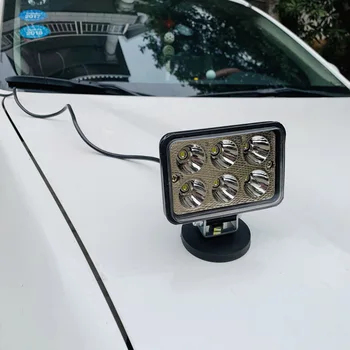 

Whole Set Auto LED Spot Light with Rubber Magnet Mounts and cable 12v-24v Car LED Work Light for Offroads 4x4 ATV SUV