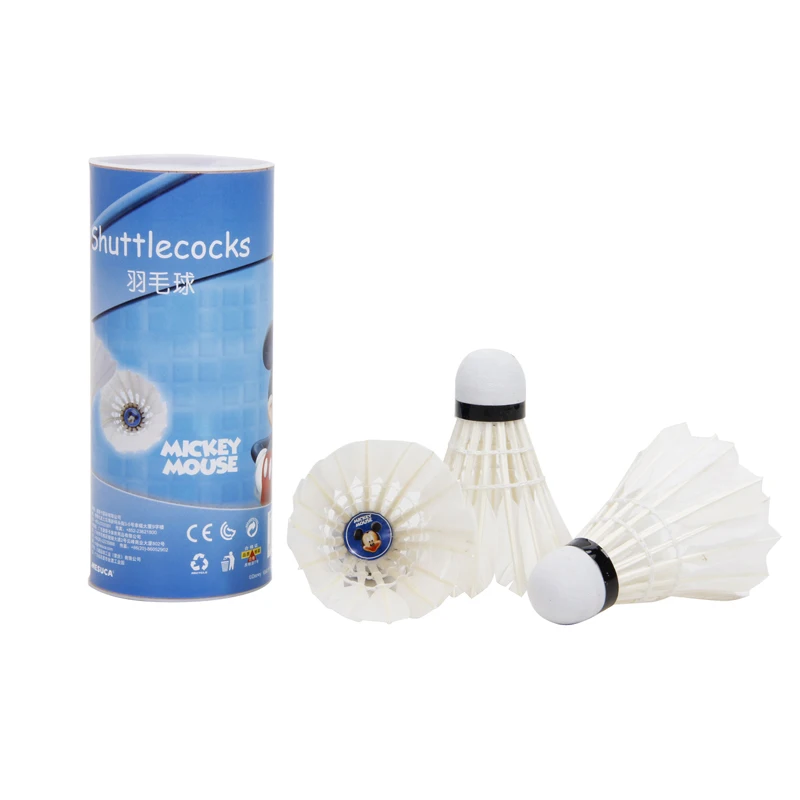 Professional Badminton Balls Feather Portable White Dar Training Badminton Ball Sports Accessories Shuttlecocks 