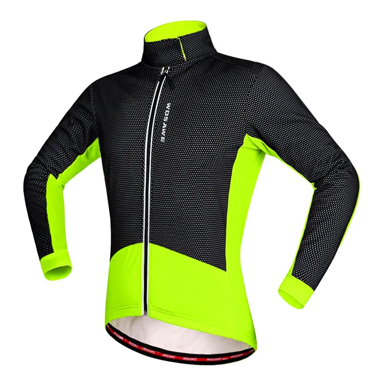 WOSAWE/осень-зима; куртки для велоспорта; Теплая Флисовая ветрозащитная куртка с длинным рукавом; велосипедная одежда; ropa ciclismo