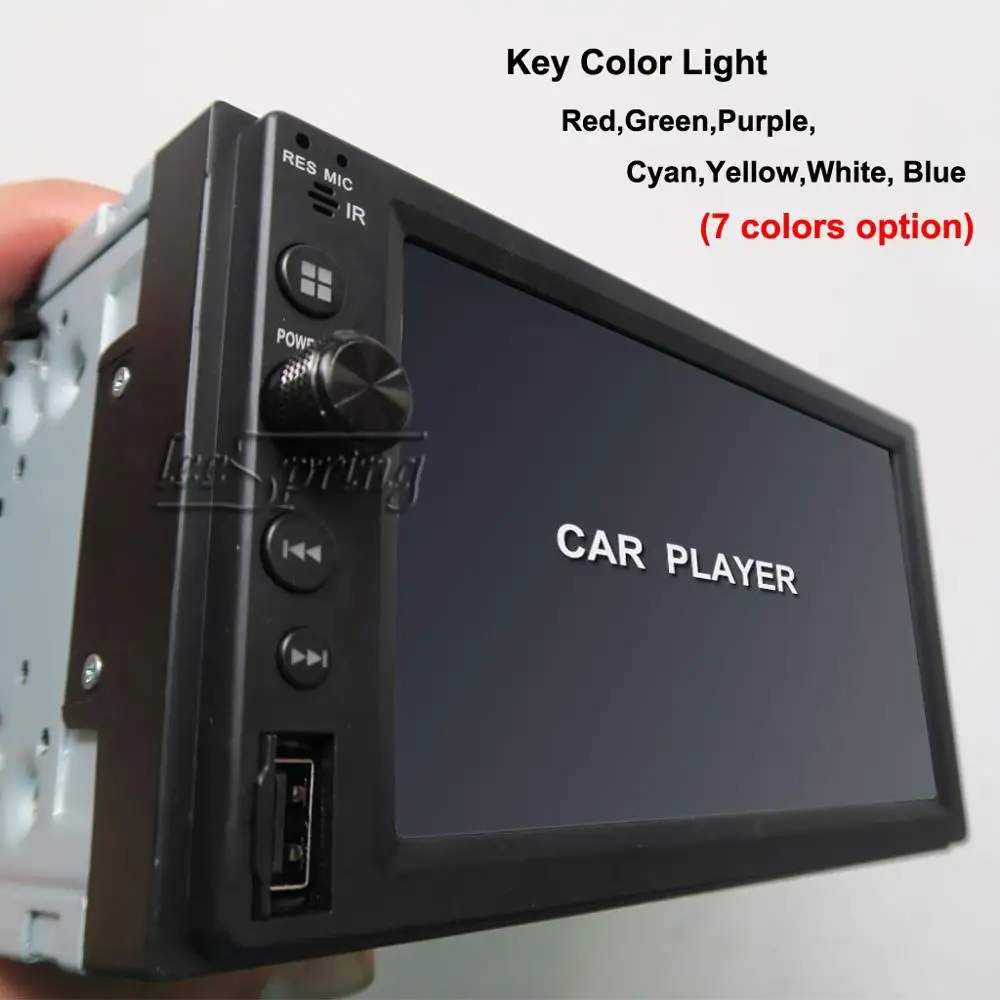 Perfect 6.2 inch 2 DIN Car Radio with Bluetooth Apple CarPlay and Android Auto Media Receiver Fit for the all car 2