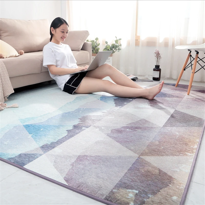 AOVOLL современный минималистский синель гладкий и мягкий ковер ковры для гостиной спальни ковры детская комната коврики
