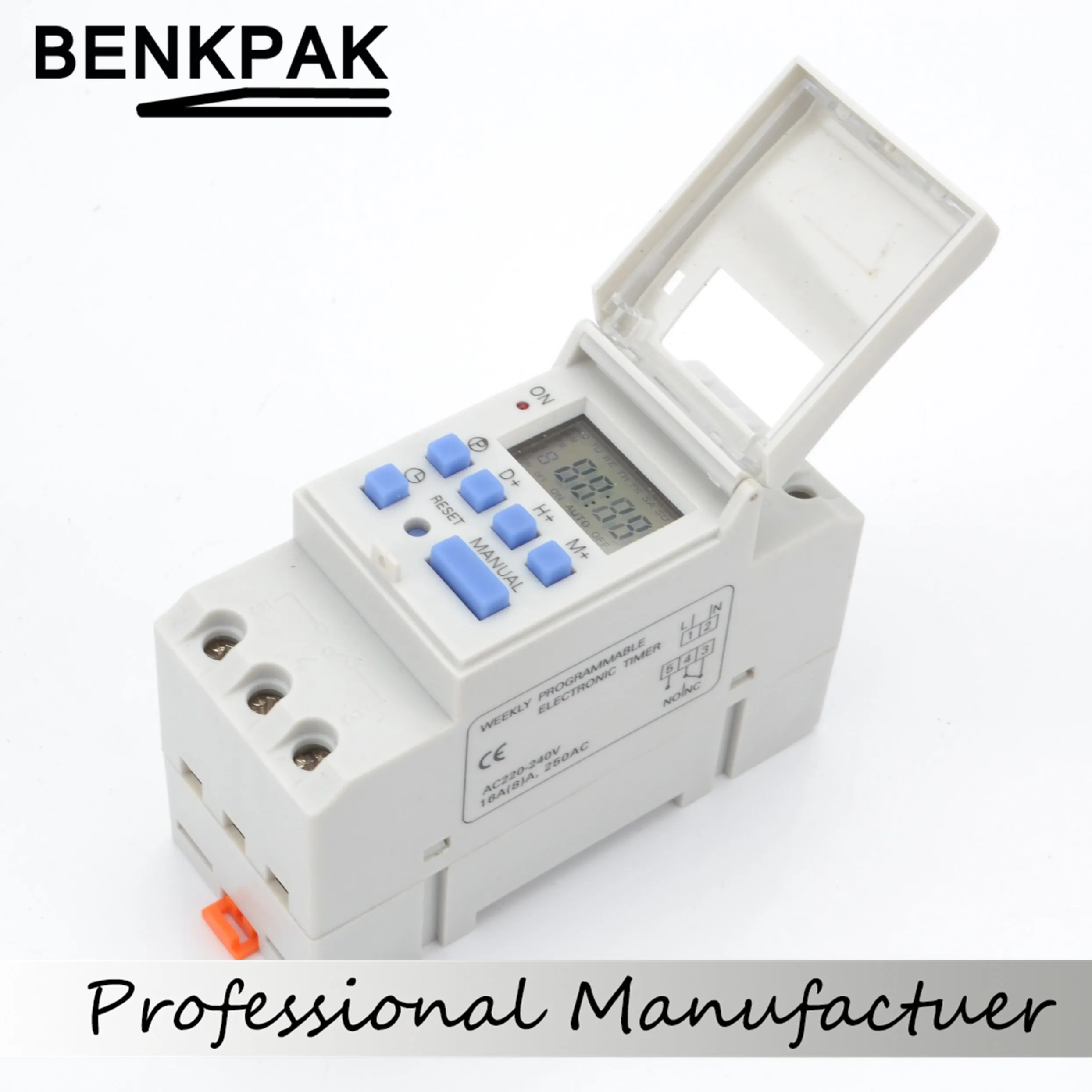 

Manufacturer THC15A Electronic Weekly 7 Days Programmable Digital TIMER SWITCH Relay Control Din Rail tp8a16