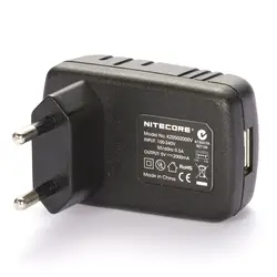 NITECORE зарядка через usb адаптер для F1 UM10 быстрая Зарядное устройство наконечник трубы с накатанной головкой TINI MH ла серии NU фонарик T360M HC60 HC65