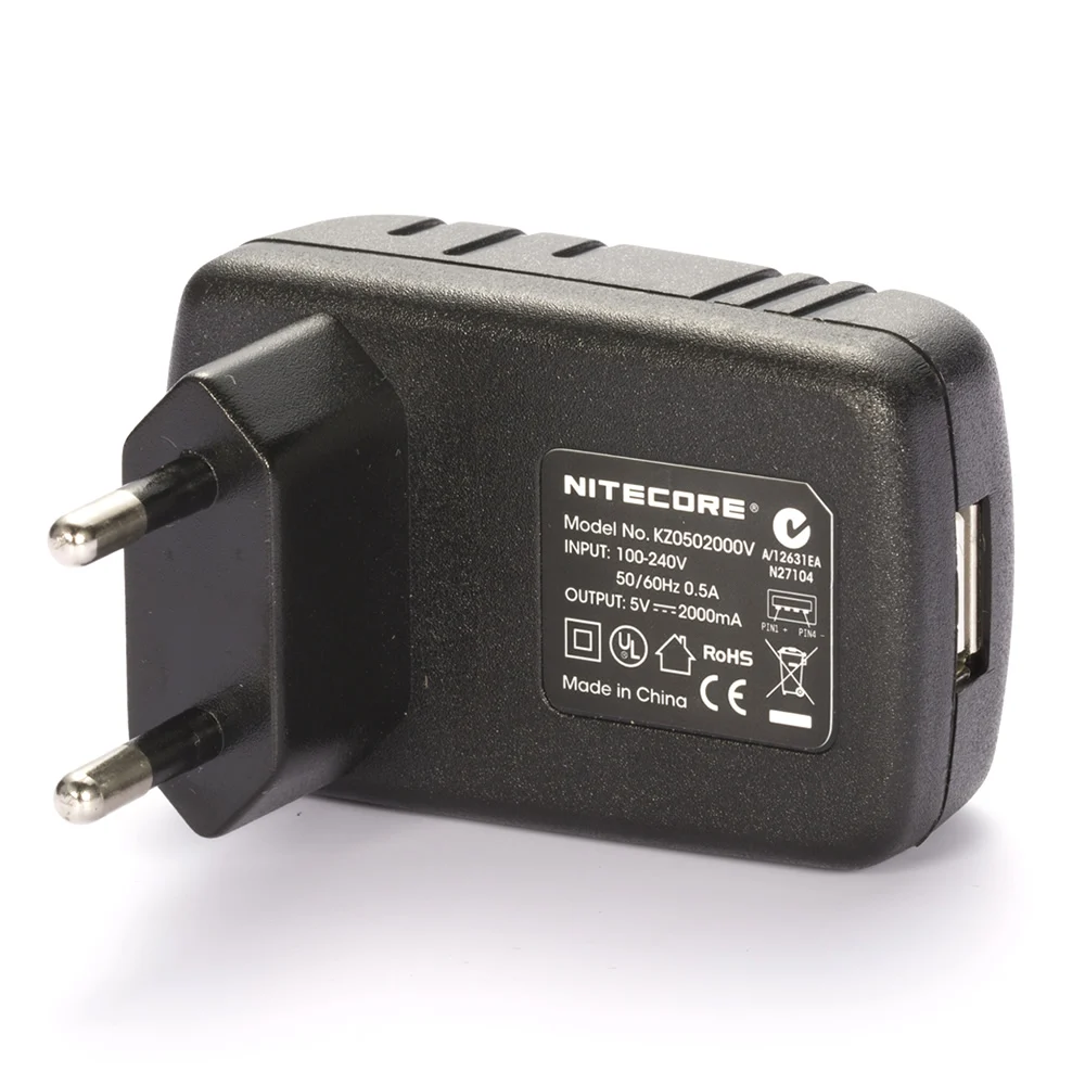 NITECORE USB зарядный адаптер для F1 UM10 быстрое зарядное устройство наконечник трубки