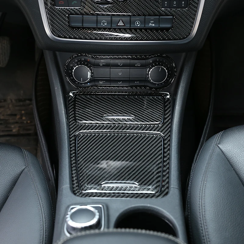 Для Mercedes Benz CLA GLA A Class W117 C117 W176 X156 2013 2018 настоящая карбоновая коробка для