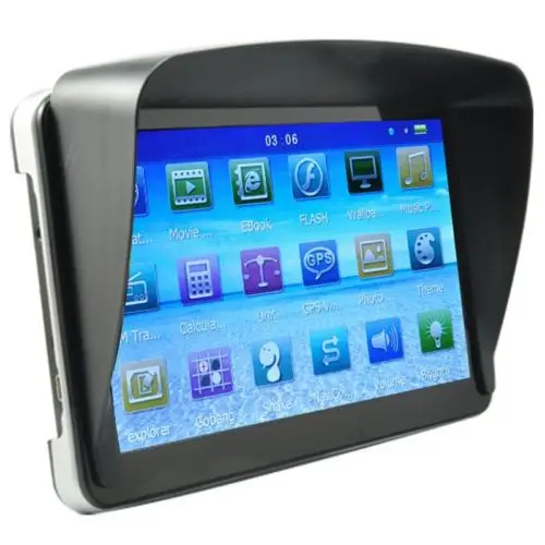 

New 7" Car GPS Navigation 4GB Memory 128M RAM 800mHz CPU + Free Sun Shade