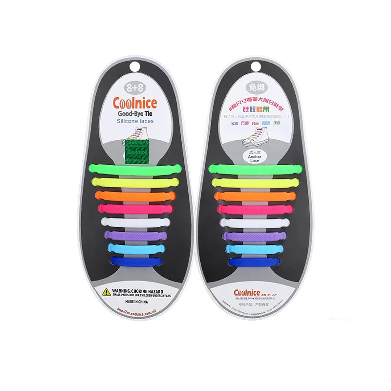 

AXPXHT Silicone laces Sports And Leisure Silicone Stretch Free Tie-free Lazy laces Adult Models Unisex models