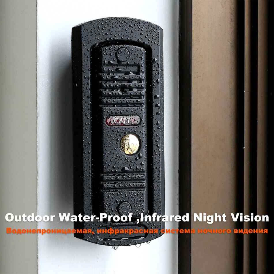 Skup HomeFong 7 cal Wifi wideodomofon do domu bezprzewodowy wideodomofon 1200TVL otrzymać telefon zwrotny od panelu wsparcie dla zamków elektrycznych na zewnątrz kamery