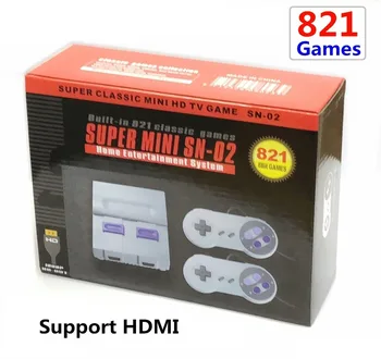 

Mini TV Family Game Console HDMI Output 8Bit Retro Video Game Console Built-In 821 Classic Games Handheld S F C 2 Gaming Player