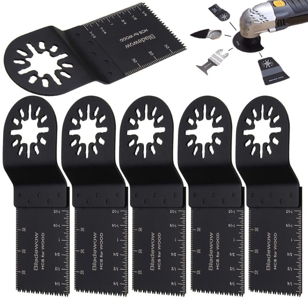 10pcs Metal Wood Oscillating Multitool Quick Release Saw Blades Woodworking 