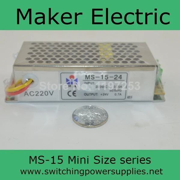 

switching  power supply for led strip light 12v 15w 1.3A MS-15-12 small size