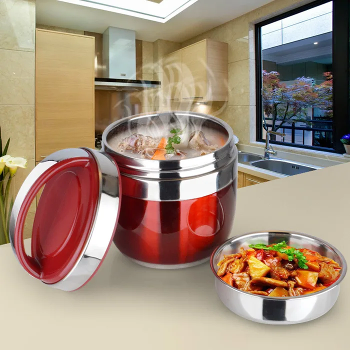 

Lunch Box Large capacity Lunch Pail Food Container Stainless Steel Lunch Box With Dinnerware Vacuum Insulated Thermo Soup Bento