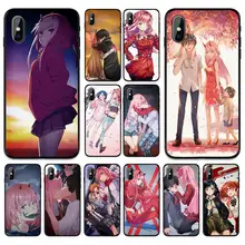 La funda de TPU suave de la individualidad del Anime Franxx para Apple iPhone 6 6S 7 8 Plus 5 5S SE X XS X MAX XR casos de silicona