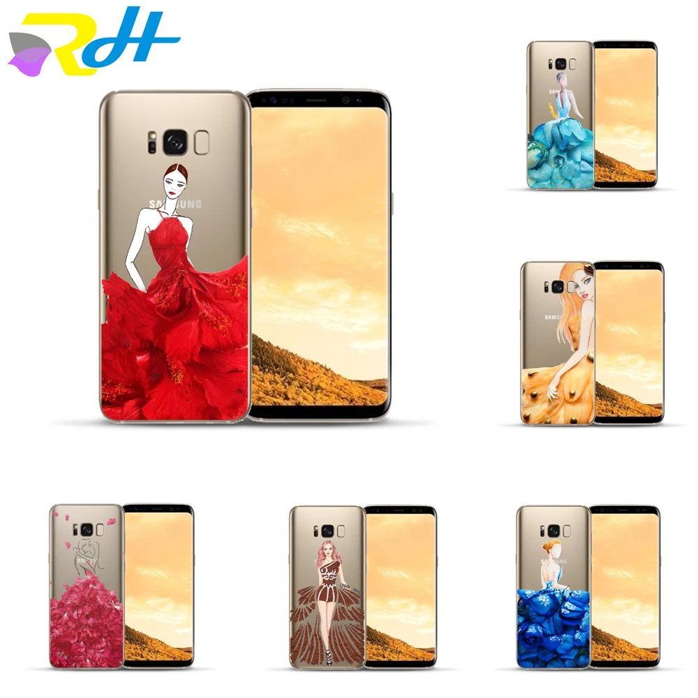 Гламур для девочек в цветочек модные силиконовый чехол телефона Samsung Galaxy S9 s9plus |