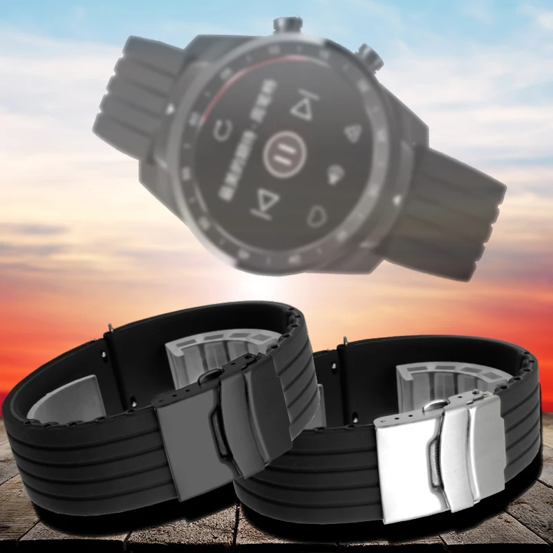 Сменный ремешок PEIYI для часов Ticwatch Цветной силиконовый 1/2/E/Pro 20 мм/22 мм|Ремешки