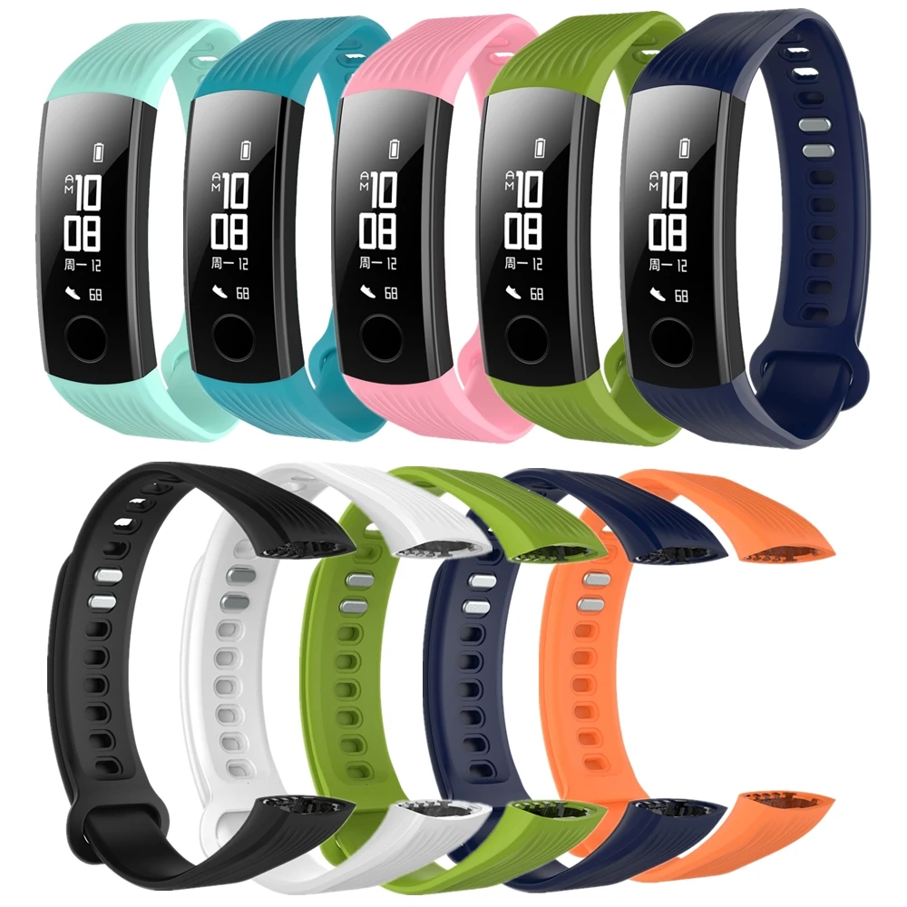 

TPE Sports Wrist Band Strap Bracelet for Huawei Honor Band 3 Smart Wristband Fitness Tracker Watch Band & Accessories