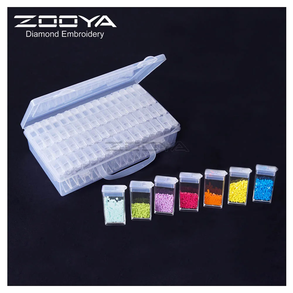 

ZOOYA Diamond Painting Tools Beads Container Resin Rhinestone Daimant Embroidery Stone Storage Accessory Mosaic Convenience Box