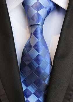 

Fashion Diamond Plaids Ties Handmade Woven Necktie Cravate for Grooms Wedding