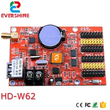 W62 HD-W62( HD-W40) wifi беспроводной и USB порты, один и двойной цвет контроллер светодиодного знака карты
