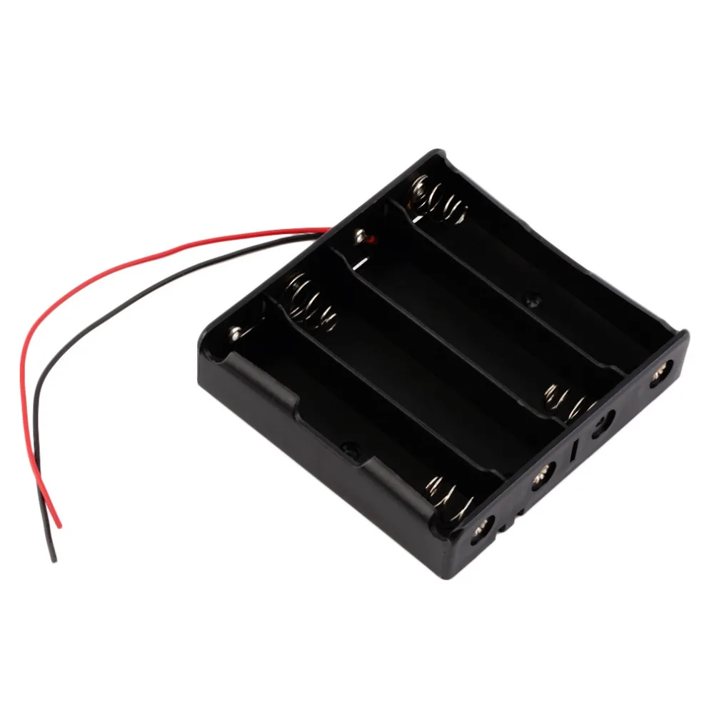 

Plastic Battery Storage Case Box Holder For 4 x 18650 3.7V With Wire Leads Wholesale dropshipping