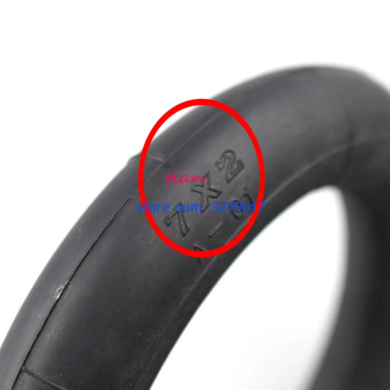 

5pcs with a Bent Metal Valve Stem 7x2 tire inner tube 7 inch Electric Scooter Wheel Chair Truck Butyl inner tyre
