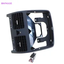HONGGE 2 шт черные автомобильные приборные панели Центральная вентиляционная розетка+ Предупреждение ющий переключатель Golf MK5 Rabbit 1KD819728 18G953509 1K0819728