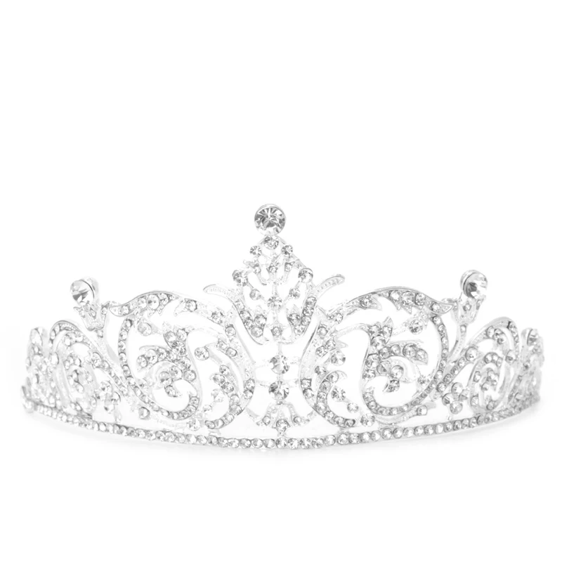 

Bridal Austrian Rhinestone Tiara Wedding Crown Veil Headband Hair Accessories x4
