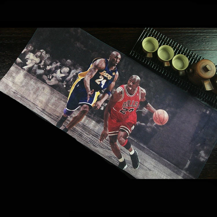 Basket Ball Kobe Bryant Vs Michael Jordan Serviette Accueil