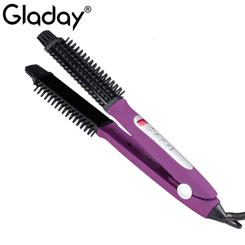 

3 IN 1 Multi-functional Hair curler Professional Ceramic Curling Iron Brush Electric Hair Styling Tool
