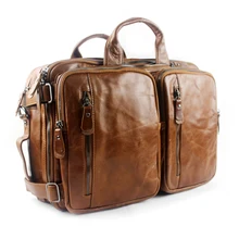 100% Genuine Leather Men Handbags Multifunctional Totes Hand Bag High Quality Business Bag Briefcase Casual Travel Shoulder Bags