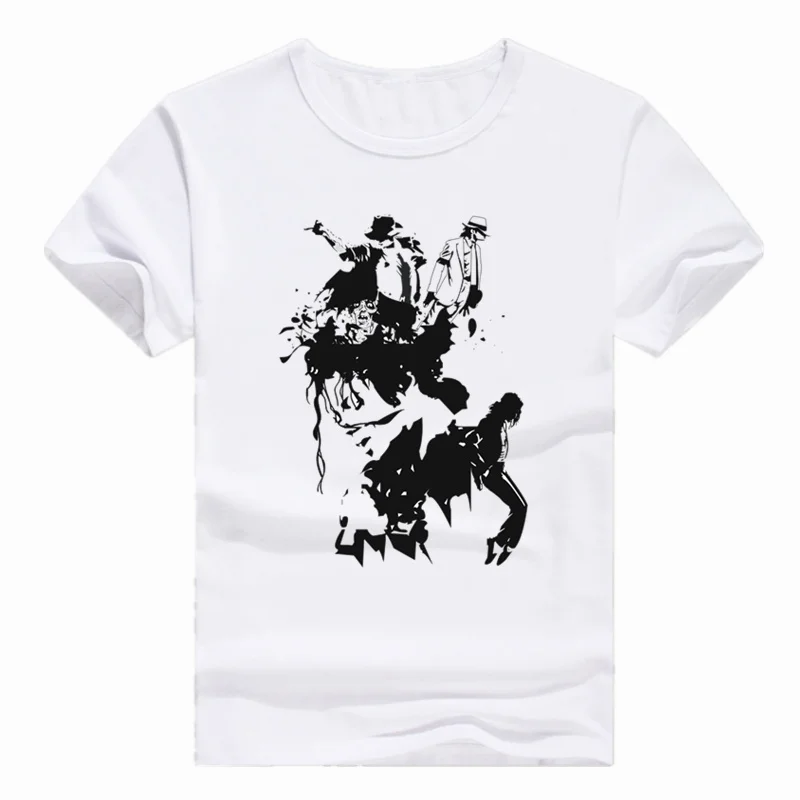 

Asian Size Print MJ Produced To Commemorate Michael Jackson T-shirt Short sleeve O-Neck Tshirt Streetwear For Men hip hop