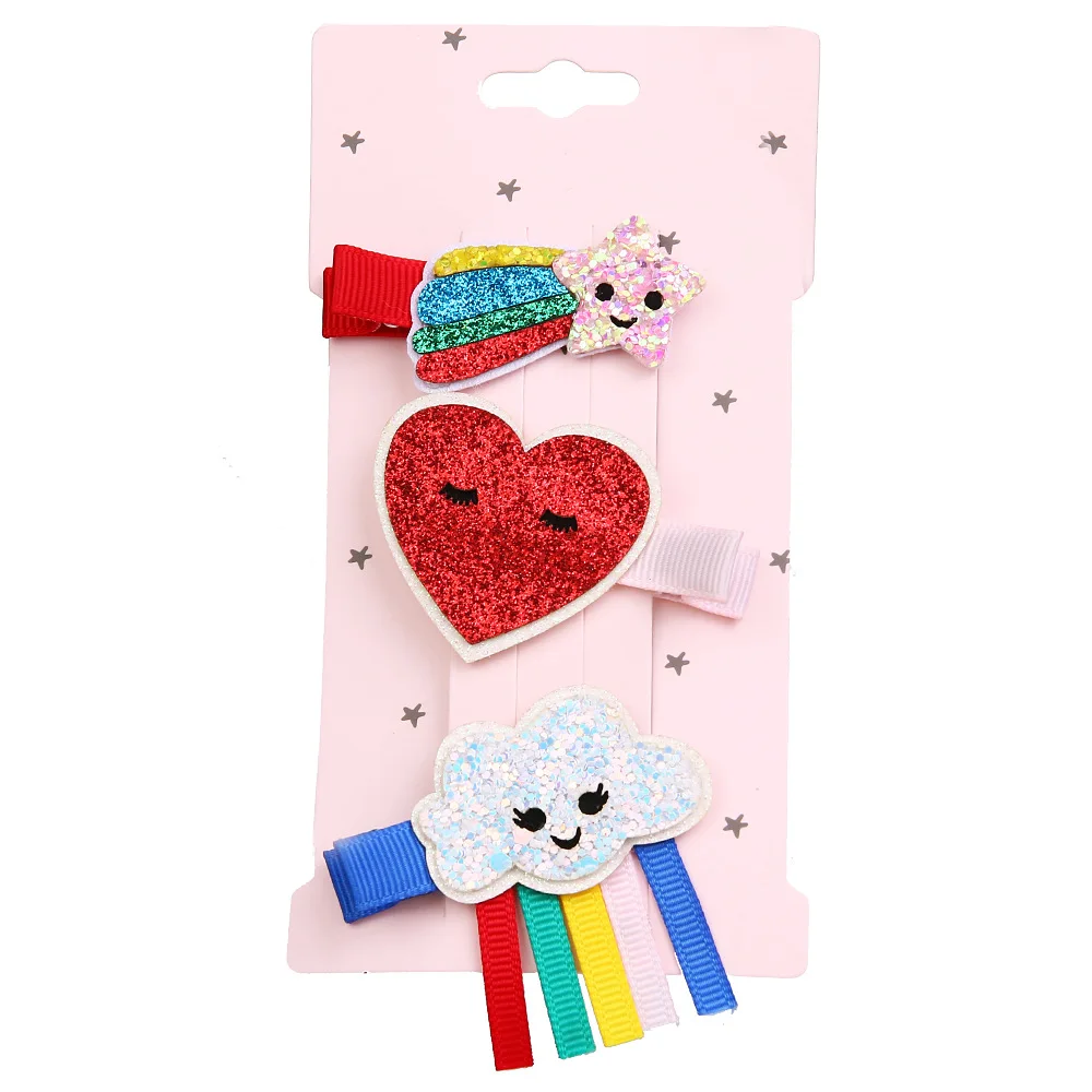 

1SET 2019 New Cute Kawaii hair clip girls birthday party favors hair accessories Baby Children Women Girls Styling Accessories